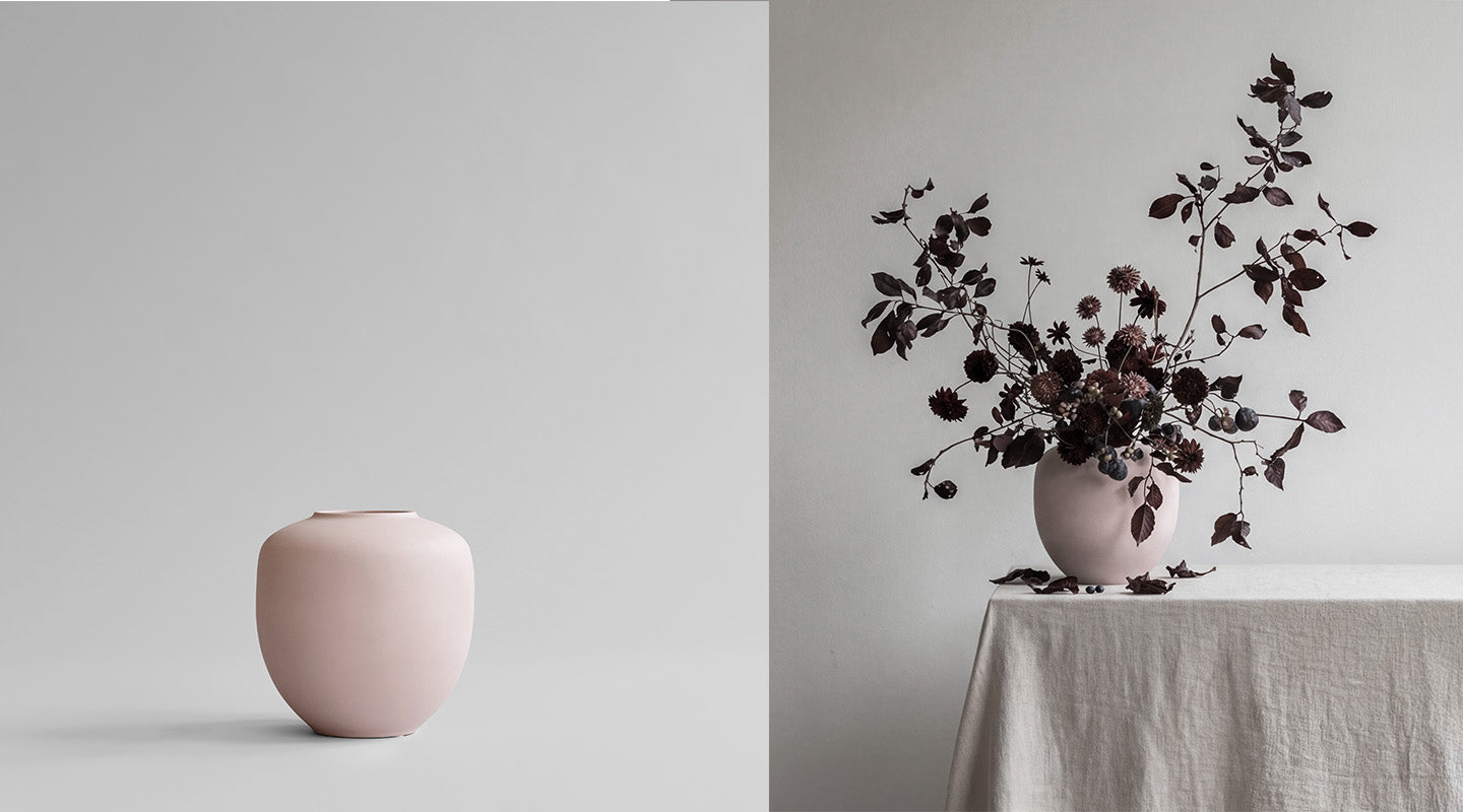 Medio Sunao Vase in a dusty Rose