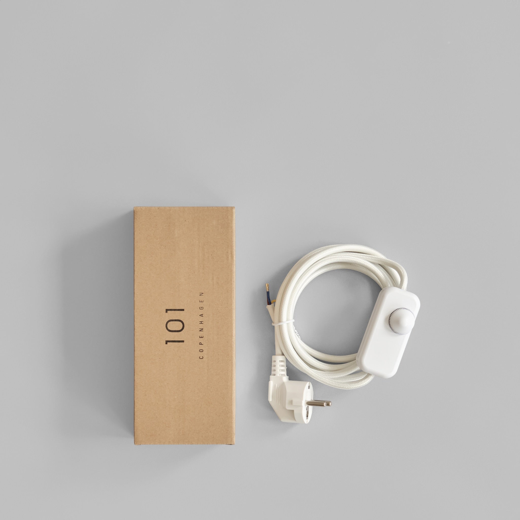 101 Copenhagen - Cable Kit - White Cord with Dimmer (2m) - 