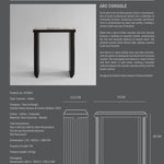 101 Copenhagen - Arc Console - Calacatta - Console Table