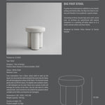 101 Copenhagen - Big Foot Stool - Chalk White (Linen) - Stool
