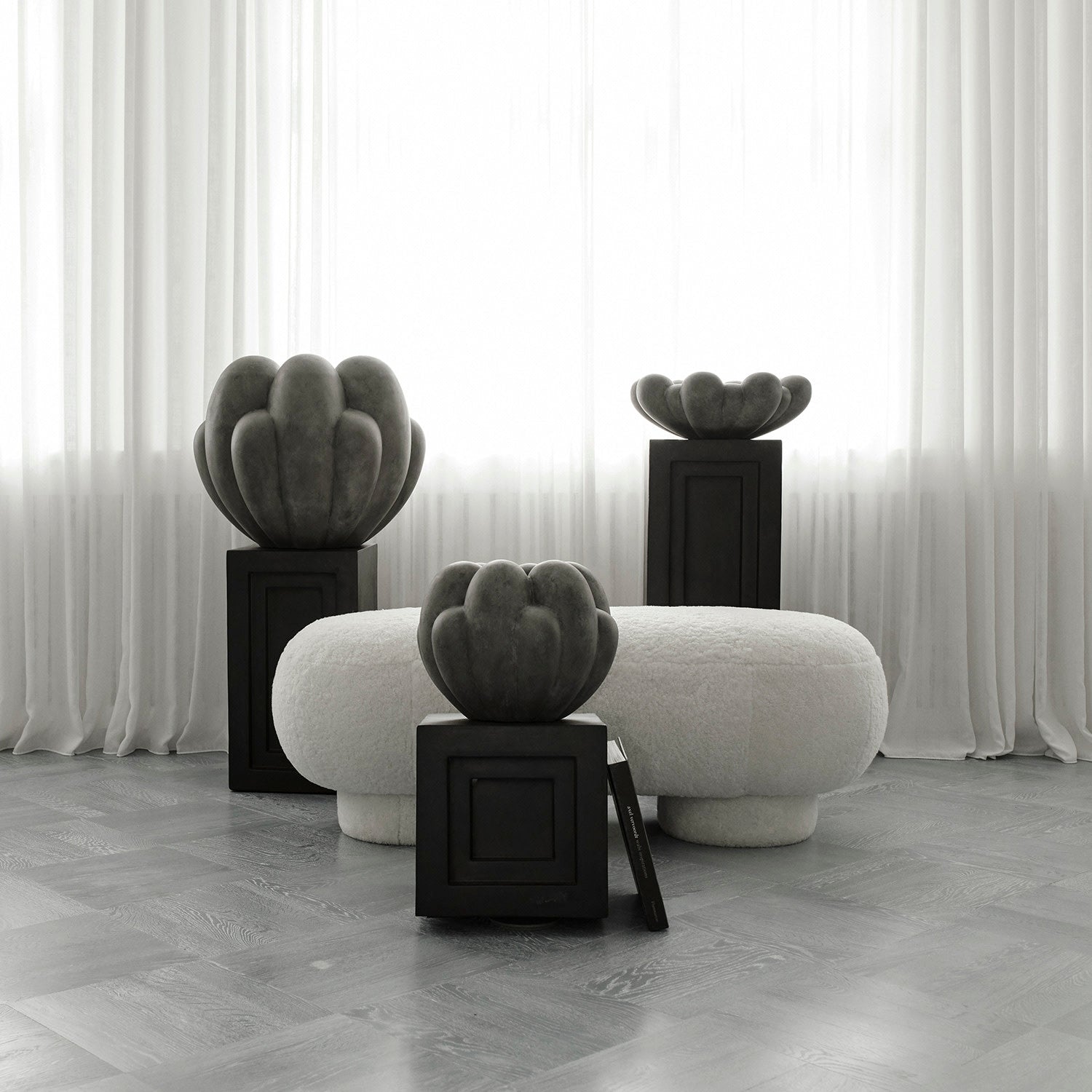 101 Copenhagen - Bloom Vase, Big - Dark Grey - Vase