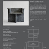 101 Copenhagen - Brutus Lounge Chair - Dark Grey - Lounge Chair