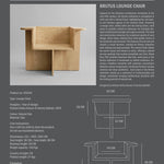 101 Copenhagen - Brutus Lounge Chair - Natural Oak - Lounge Chair
