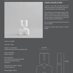 101 Copenhagen - Cobra Vase Double, Mini - Bone White - Vase