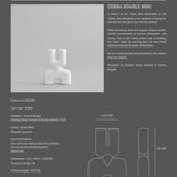 101 Copenhagen - Cobra Vase Double, Mini - Bone White - Vase