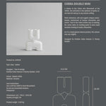 101 Copenhagen - Cobra Vase Double, Mini - Bubble White - Vase