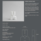 101 Copenhagen - Cobra Vase Double, Mini - Bubble White - Vase