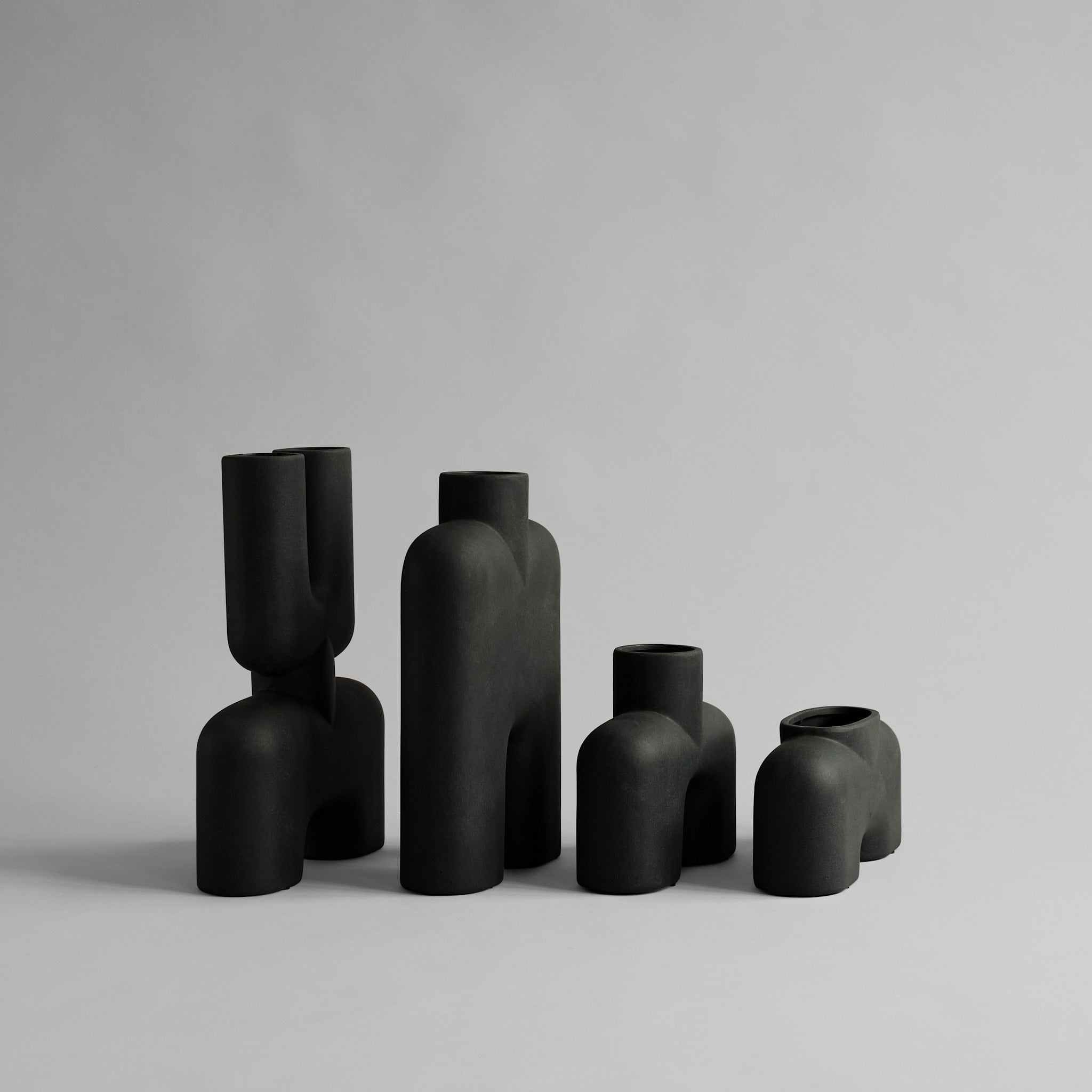 101 Copenhagen - Cobra Vase Double, Medio - Black - Vase
