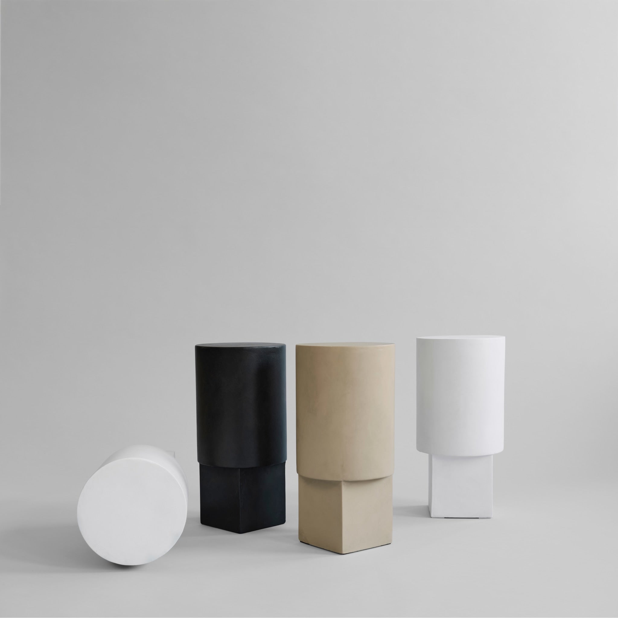 101 Copenhagen - Column Table - Bone White - Side Table