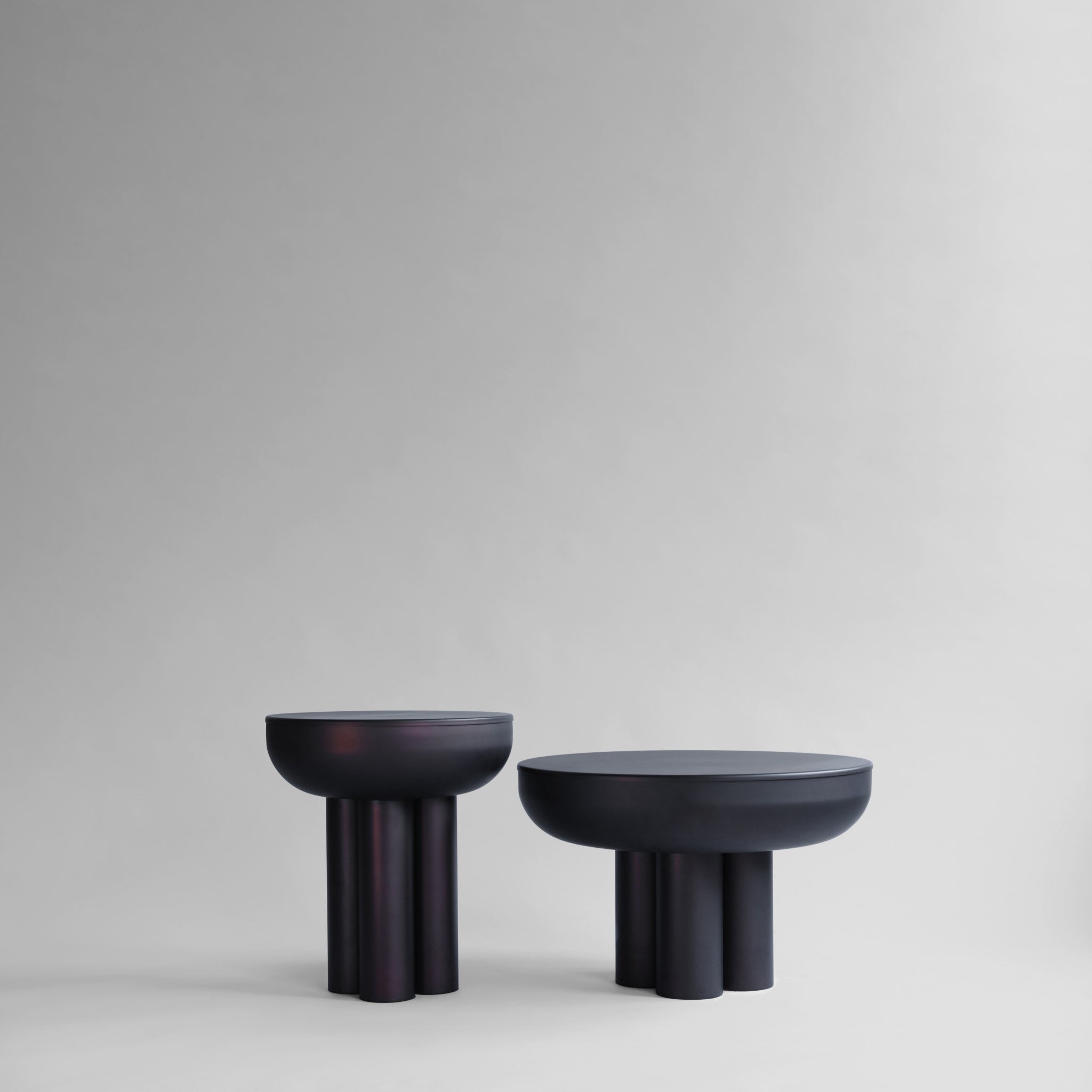 101 Copenhagen - Crown Table, Low - Burned Black - Coffee or Side Table