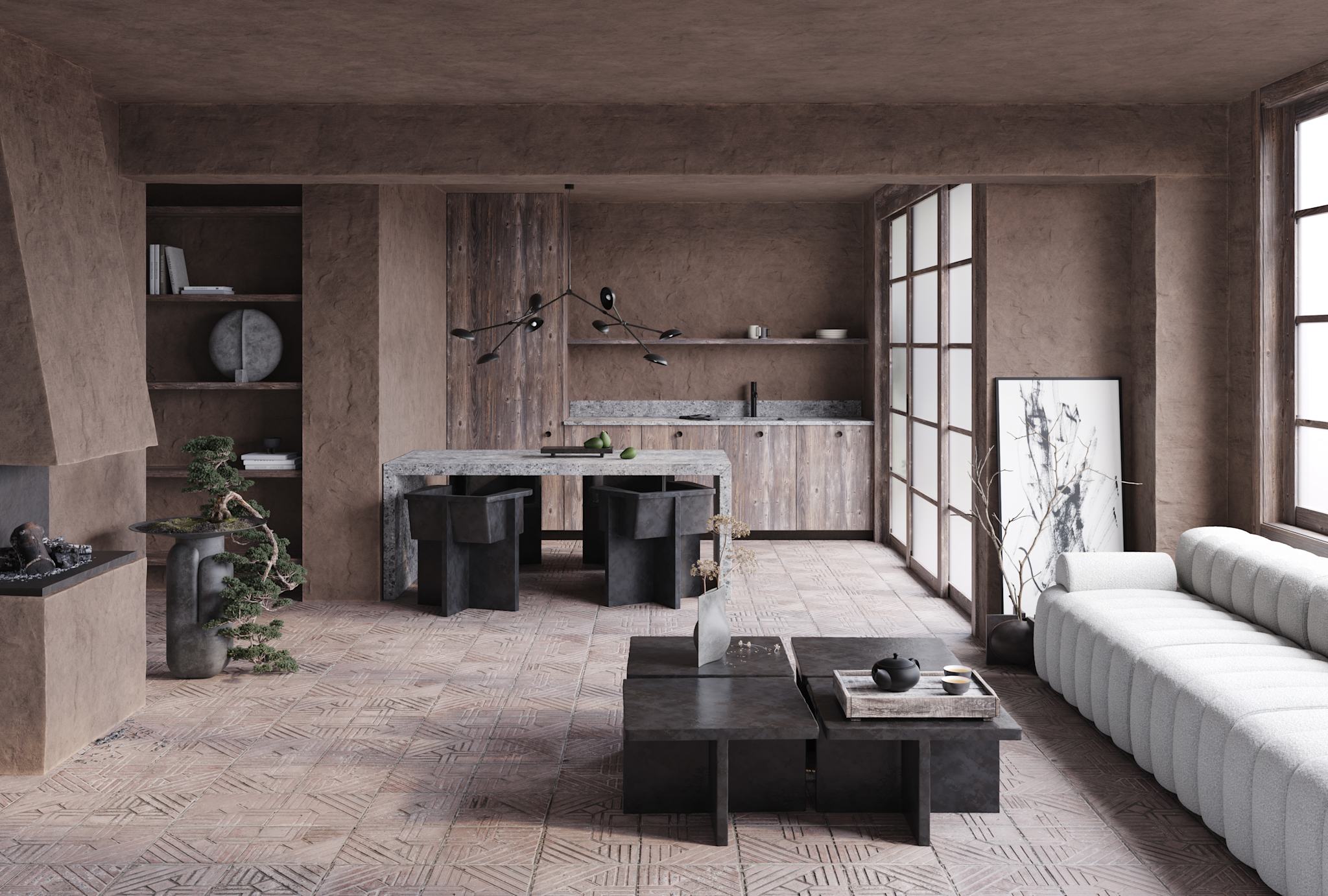 101 Copenhagen - Drop Chandelier - Bronze (5m) - Chandelier