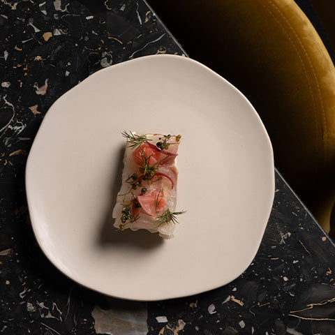Native Dinner Plate with Cured Whitefish Pintxos
