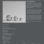 101 Copenhagen - Gallery Balls, Set of 3 - Chrome - Art