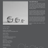 101 Copenhagen - Gallery Balls, Set of 3 - Chrome - Art