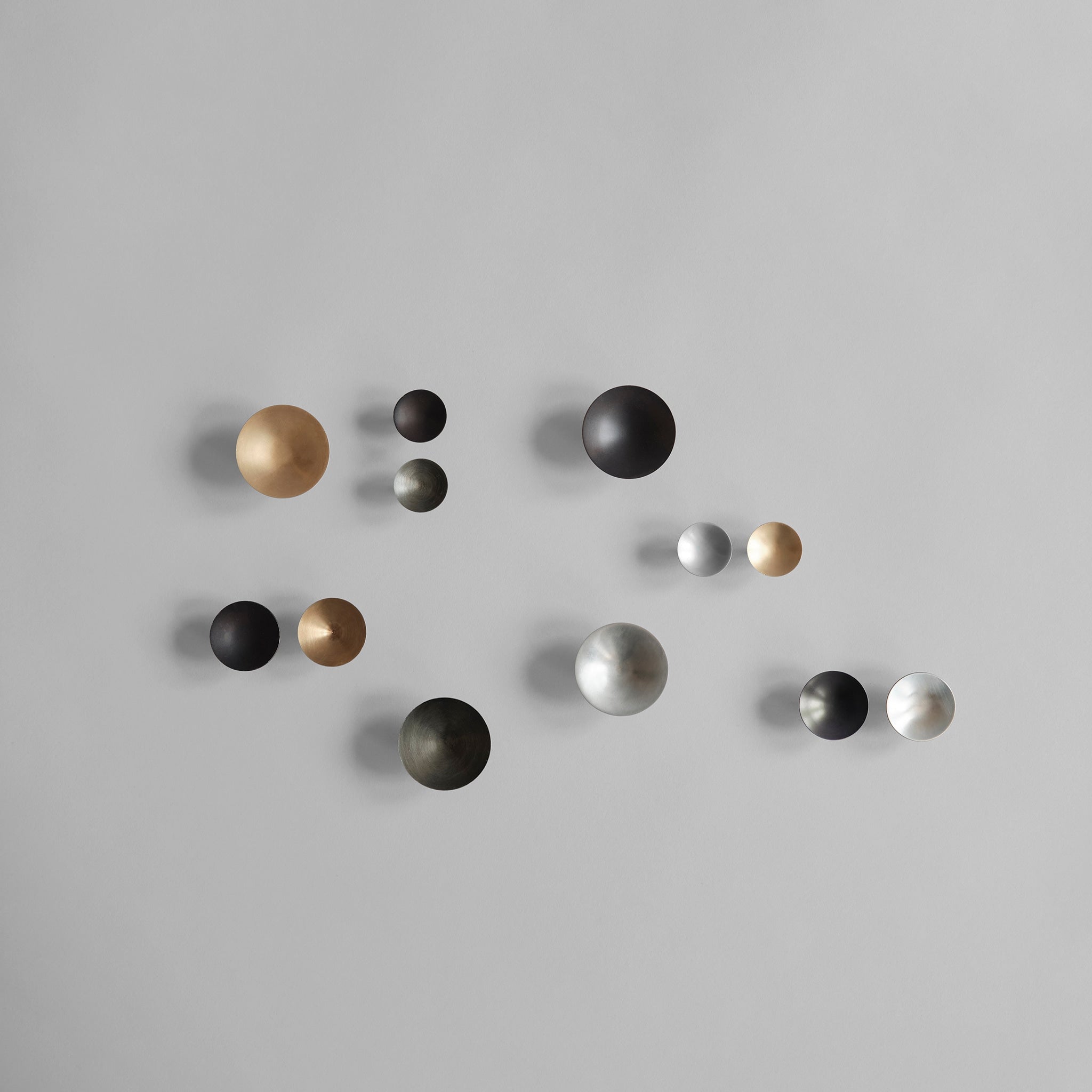 101 Copenhagen - HiHat Knobs, Medio - Brushed Steel - Knobs