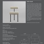 101 Copenhagen - Hiro Dining Chair, Black Frame - Sand (8047-2) - Dining Chair