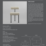 101 Copenhagen - Hiro Dining Chair, Black Frame - Sand (8047-2) - Dining Chair