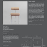 101 Copenhagen - Hiro Dining Chair, Stainless Steel - Nubuck - Dining Chair