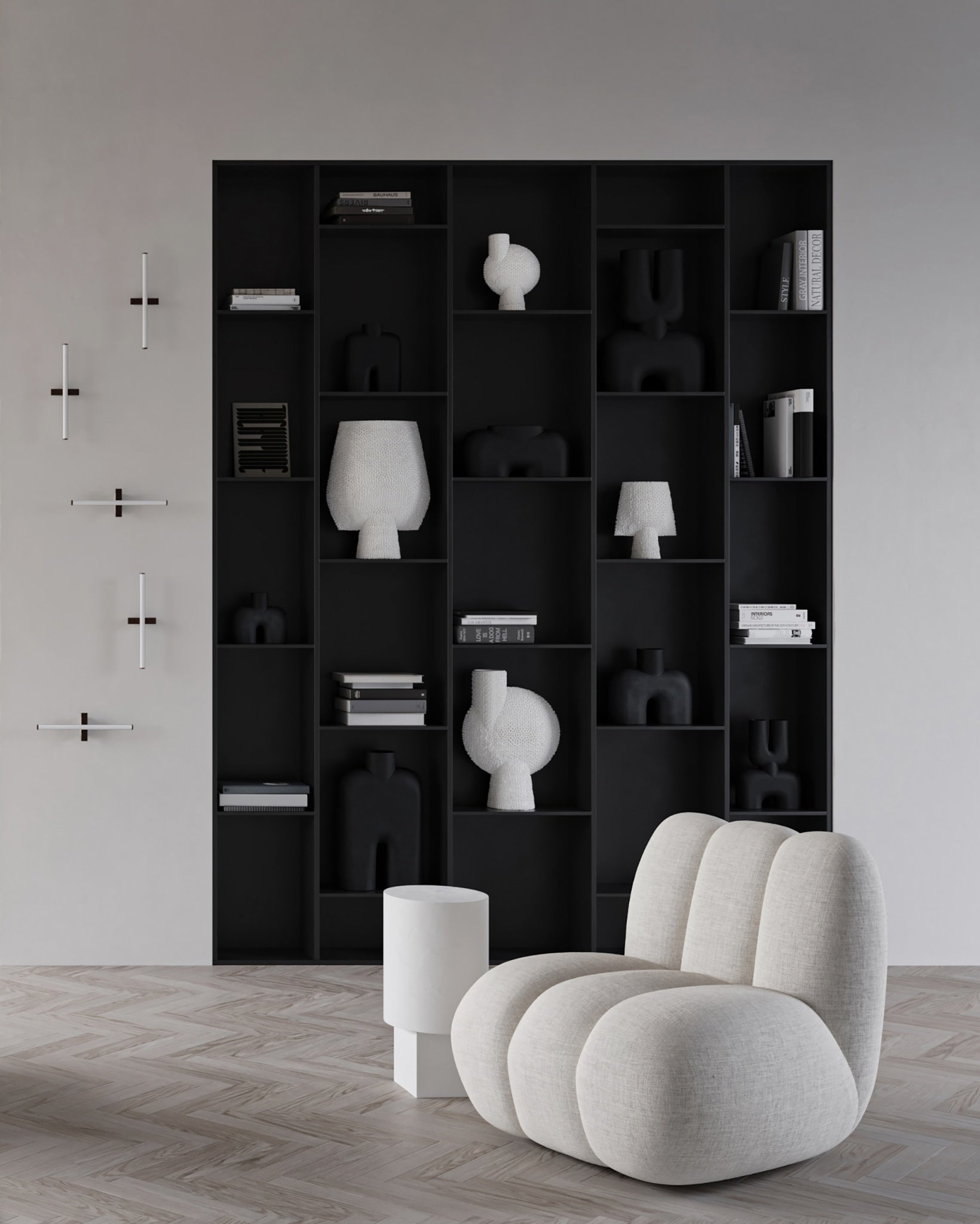 101 Copenhagen - Column Table - Bone White - Side Table