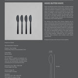 101 Copenhagen - Kogei Butter Knife - Black - Cutlery set