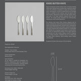 101 Copenhagen - Kogei Butter Knife - Brushed Steel - Cutlery set
