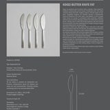 101 Copenhagen - Kogei Knife Fat - Brushed Steel - Cutlery set