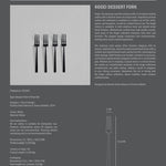 101 Copenhagen - Kogei Dessert Fork - Black - Cutlery set