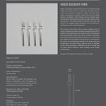 101 Copenhagen - Kogei Dessert Fork - Brushed Steel - Cutlery set