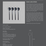 101 Copenhagen - Kogei Long Spoon - Black - Cutlery set
