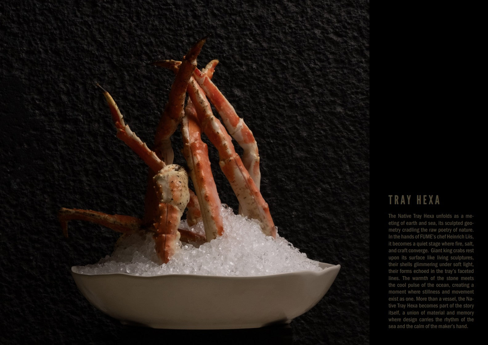 Native Tray, Hexa with Giant King Crab
