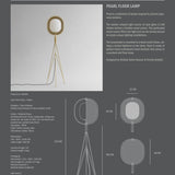 101 Copenhagen - Pearl Floor Lamp - Brass - Floor Lamp