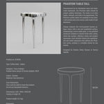 101 Copenhagen - Phantom Table, Tall - Chrome - Coffee or Side Table