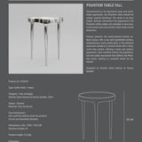 101 Copenhagen - Phantom Table, Tall - Chrome - Coffee or Side Table