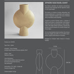101 Copenhagen - Sphere Vase Bubl, Giant - Sand - Vase