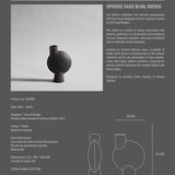 101 Copenhagen - Sphere Vase Bubl, Medio - Coffee - Vase