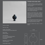 Sphere Vase Bubl, Mini - Black