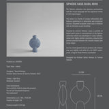 101 Copenhagen - Sphere Vase Bubl, Mini - Light Grey - Archive
