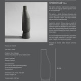 101 Copenhagen - Sphere Vase Tall - Dark Grey - Archive