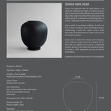 101 Copenhagen - Sunao Vase, Big - Black - Outdoor