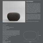 101 Copenhagen - Toe Ottoman - Deep Taupe (A2635) - Ottoman