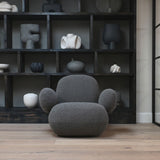 Toe Armchair, Flat - Deep Taupe (A2635)