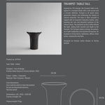 101 Copenhagen - Trumpet Table, Tall - Calacatta - Coffee or Side Table