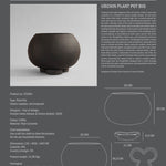 101 Copenhagen - Urchin Plant Pot, Big - Coffee - Outdoor