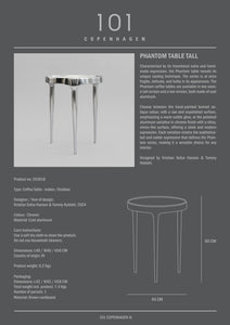 Phantom Table, Tall - Chrome