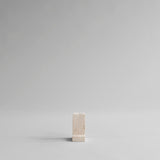 Brick Candle Holder, Tall - Limestone