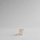 Brick Candle Holder, Tall - Limestone