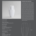 Bloom Vase Slim, Big - Bone White - 101 Copenhagen