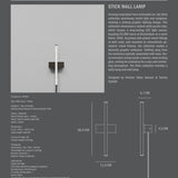 101 Copenhagen - Stick Wall Lamp - Wall Lamp