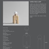 Cobra Table Lamp - Sand