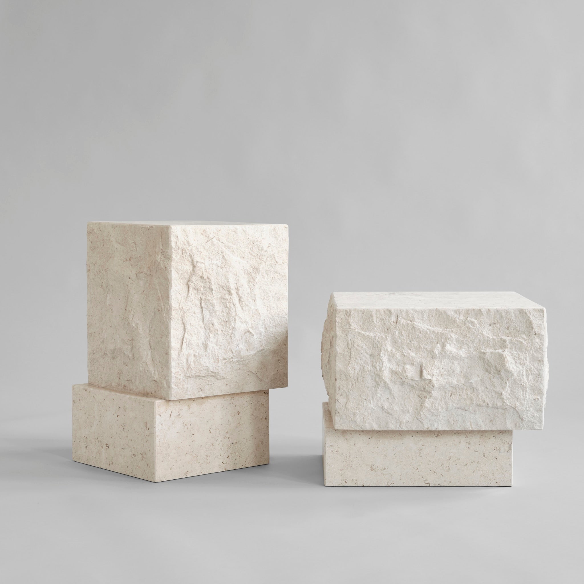 Temple Coffee Table, Low - Limestone - 101 Copenhagen